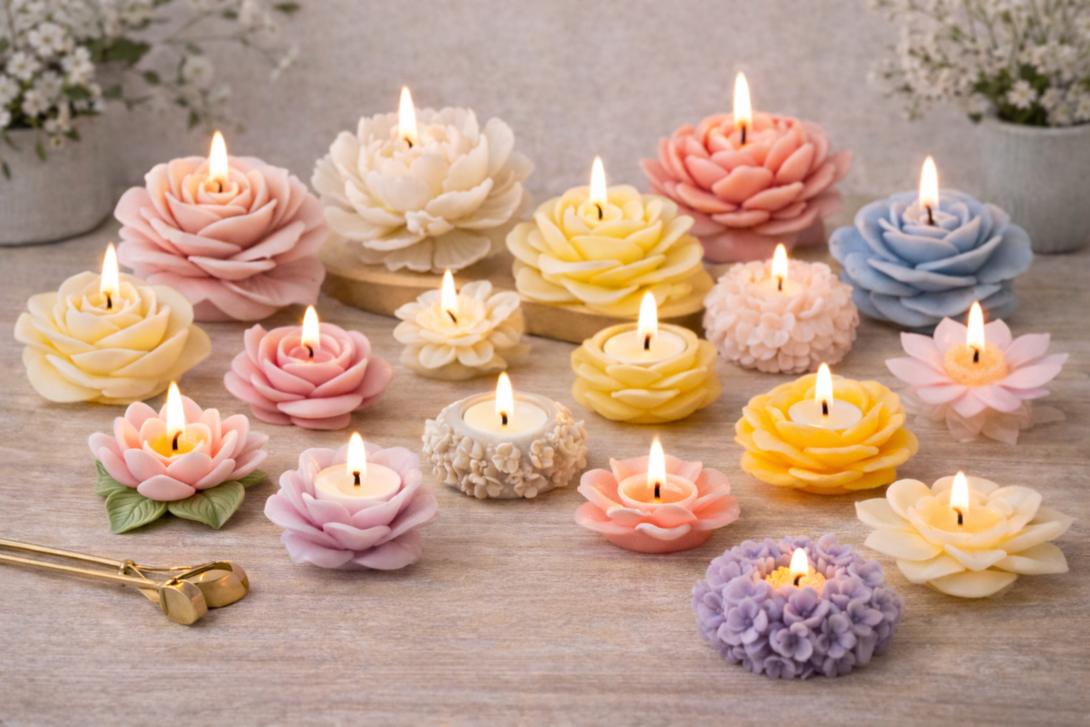 Floral Candles